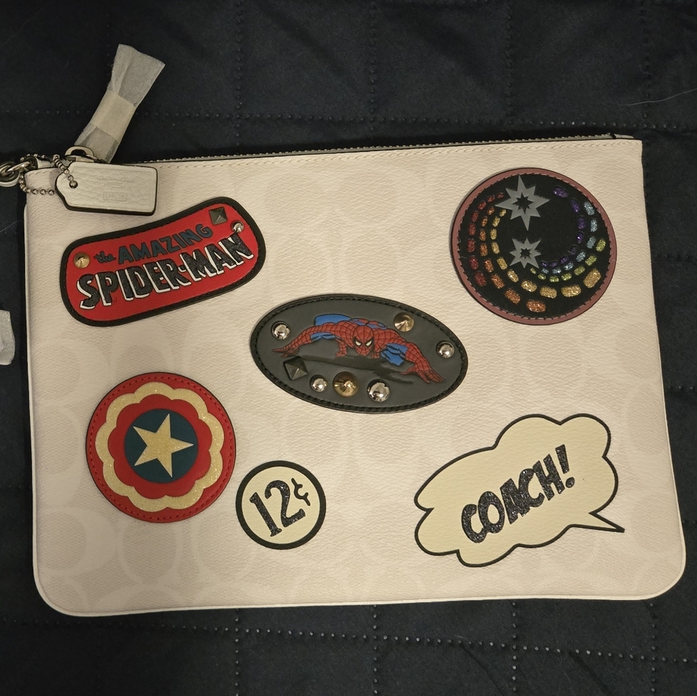 White Marvel Coach Bag